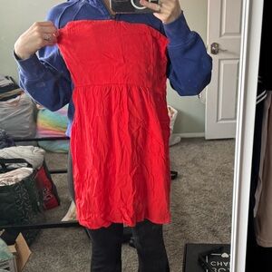 EUC STRAPLESS DRESS SIZE MEDIUM